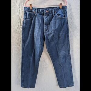 Wrangler Cowboy Cut Jeans 13MWZDD Original Fit Dark Blue Denim Rodeo Men's 34x30